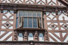Timber framing, south facade