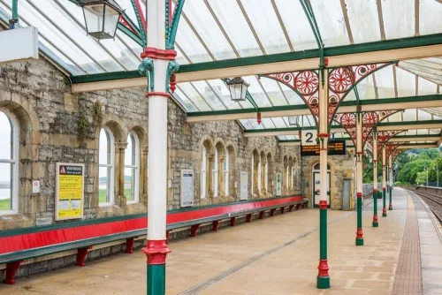 Grange railway station, 1857