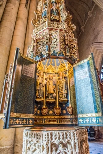 The richly decorated font cover, 1899