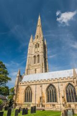 The west tower and spire