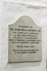 Sr John Richardson memorial
