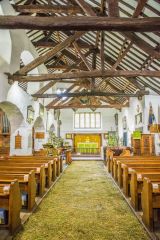 Rushes on the nave floor