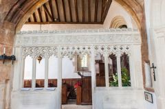 Reverse of the chapel screen