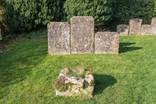 Medieval cross shaft base