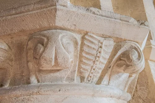 A Norman carved capital