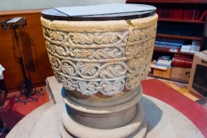 Norman font, Great Shefford church