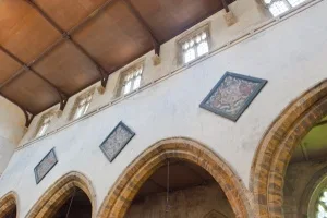 Funeral hatchments in the nave