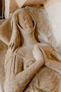 Abbess of Godstow effigy detail