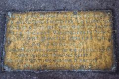 Elizabeth Bullock brass, 1641