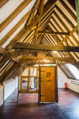 Under the eaves of Row 111 House