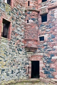 Entrance and turret stair