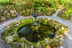 A quiet garden fountain