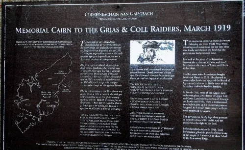Gress Raiders Memorial information panel