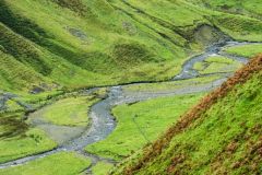 Looking down on the valley bottom