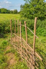 Replica Iron Age wall construction