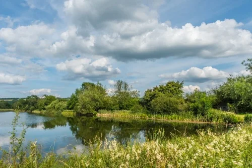 The flooded quarries