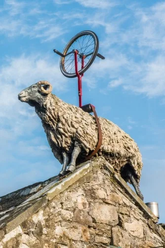 A reminder that the Tour de France passed through Grinton