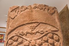 Crescent carving on the Rosemarkie Cross Slab