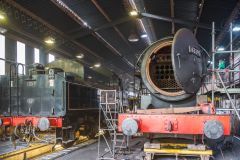 Vintage engines being restored