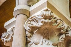 An ornately carved capital