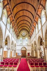 Looking west down the nave