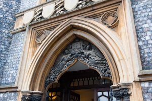 The main entrance doorway