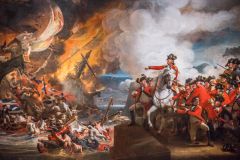 'The Defeat of the Floating Batteries at Gibraltar, September 1782' by John Copley