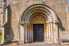 The superb Norman doorway