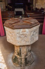 The medieval octagonal font