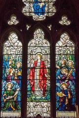 Gunby, St Peter's Church, The east window stained glass, c. 1906