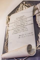 Gunby, St Peter's Church, Algernon Langton Massingberd wall tablet, 1844