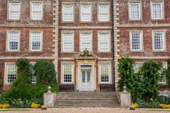 The elegant house facade