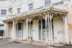 Cast iron porch of the Small Mansion