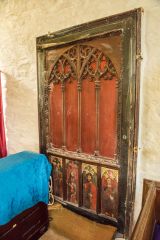 Tudor screen reused as the north door