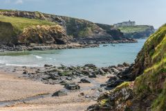The view of Church Cove from the churchyard