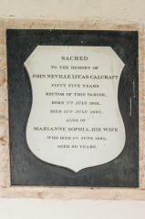 Rev Lucas-Calcraft memorial, 1887