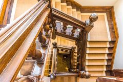 Looking down the Jacobean staircase