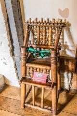 A Tudor highchair in the Parlour