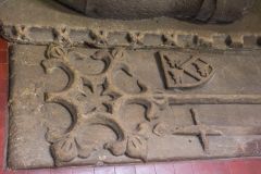 Haltwhistle, Holy Cross Church, 13th century Thirlwell grave slab