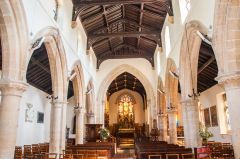 Looking down the nave