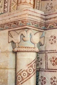 Chancel arch capital, north side