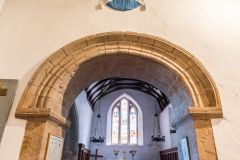The Romanesque chancel arch
