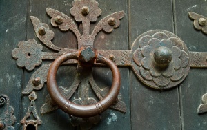 North door ironwork