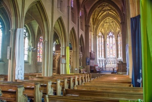 Looking up the nave