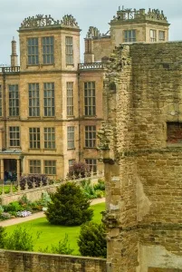 Hardwick Hall from the top of the Old Hall