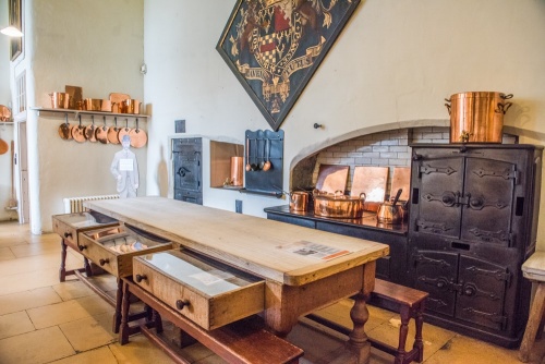 The restored kitchen