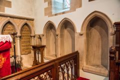 The sanctuary and triple sedilia