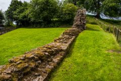 Looking west along the north face of the wall