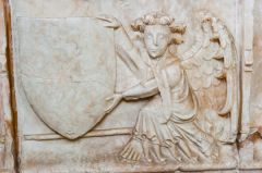 Carving detail, Sir Richard Redman's tomb chest