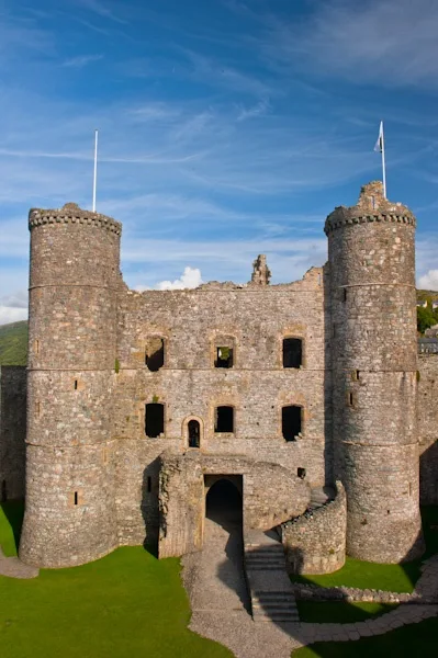 The imposing gatehouse